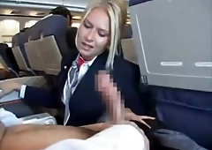 Flight Attendant Blowjob Real - Stewardess Porn Video